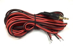1 PIECE – CES – 10FT 3.5mm STEREO MALE TO OPEN END WIRE # Z3.5 STEREO MINI PLUG