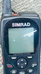 Simrad HH33 Marine VHF/GPS Handheld Radio with Charger Base 1632705