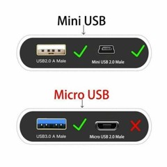 Aprelco USB 2.0 High Speed MALE Type A to Mini B 5 PIN Male Printer Camera Cable