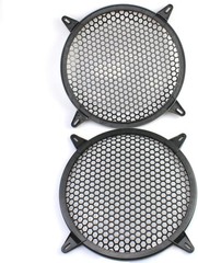 2 Pack 12-Inch Subwoofer Grill Covers – Durable ABS Protection for Audio Systems