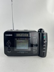 CASIO Freedom Vision LCD Color TV with FM / AM Clock Radio | AV-100 | Portable