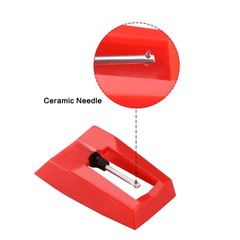 3Pcs Red Replace Diamond Stylus Record Player Needle For LP Turntable Phonograph