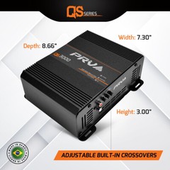 PRV Audio QS3000X 2 Ohm 3000 Watts Full Range Digital Compact 3k Car Amplifier