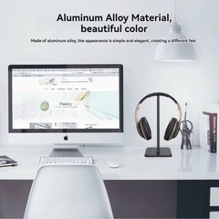 Universal Headphone Stand Aluminum Alloy Desk Headset Holder for Gaming Office