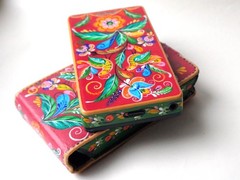 Microsoft Zune 30GB . Stylized as Uftyuga painted.