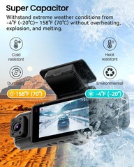 4Channel 360Degree Dash Camera with 128GB Card