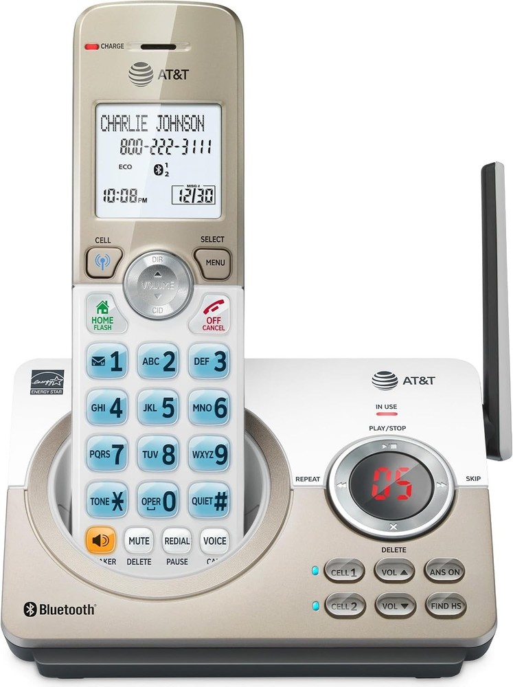 AT&T DL72119 DECT 6.0 Cordless Phone for Home with Bluetooth Connect to Cell…