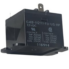 G4B-112T1-FD-US-RP 12VDC 4pins Power Relay, SPST-NO 1 Form A, 15A