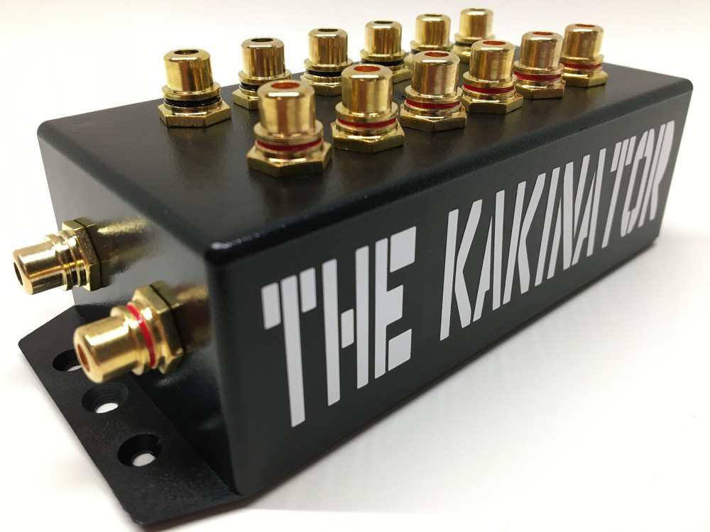 RCA Distribution Block Splitter Box 1-6 SIX Way Car Audio 6 Way THE KAKINATOR!