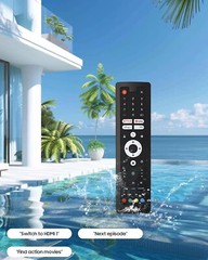 SYLVOX 43in QLED Outdoor TV Smart Google TV Waterproof 1000nits For Partial Sun