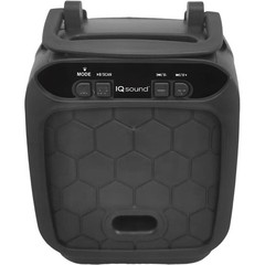 IQ Sound IQ1503BTBLU Shell Dock Bluetooth Speaker Blue RGB FM USB microSD