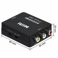 2 x RCA AV to HDMI HD Converter Composite CVBS Audio Video Adapter Wii NES SNES