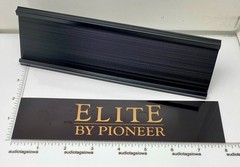 Pioneer Elite Component Stereo Desk Sign – Custom Gold Aluminum