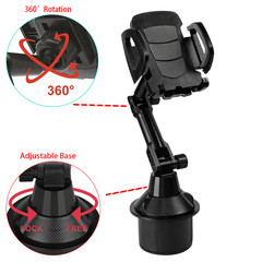 360° Cup Holder Car Mount Cradle for Cell Phone Drink Organizer Holder Universal