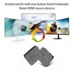 HDMI Splitter 1 In 2 Out 4K HDMI Splitter 1 To 2 Amplifier For Full HD 1080P 3D