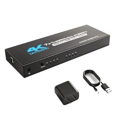 7 in 1 out HDMI2.0 Switcher with IR Remote 4K@60Hz HDMI 2.0 7×1 Support HDR new