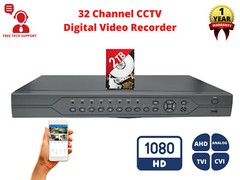 32 Channel H265 DVR with 2TB Hard Drive Security Camera Recorder