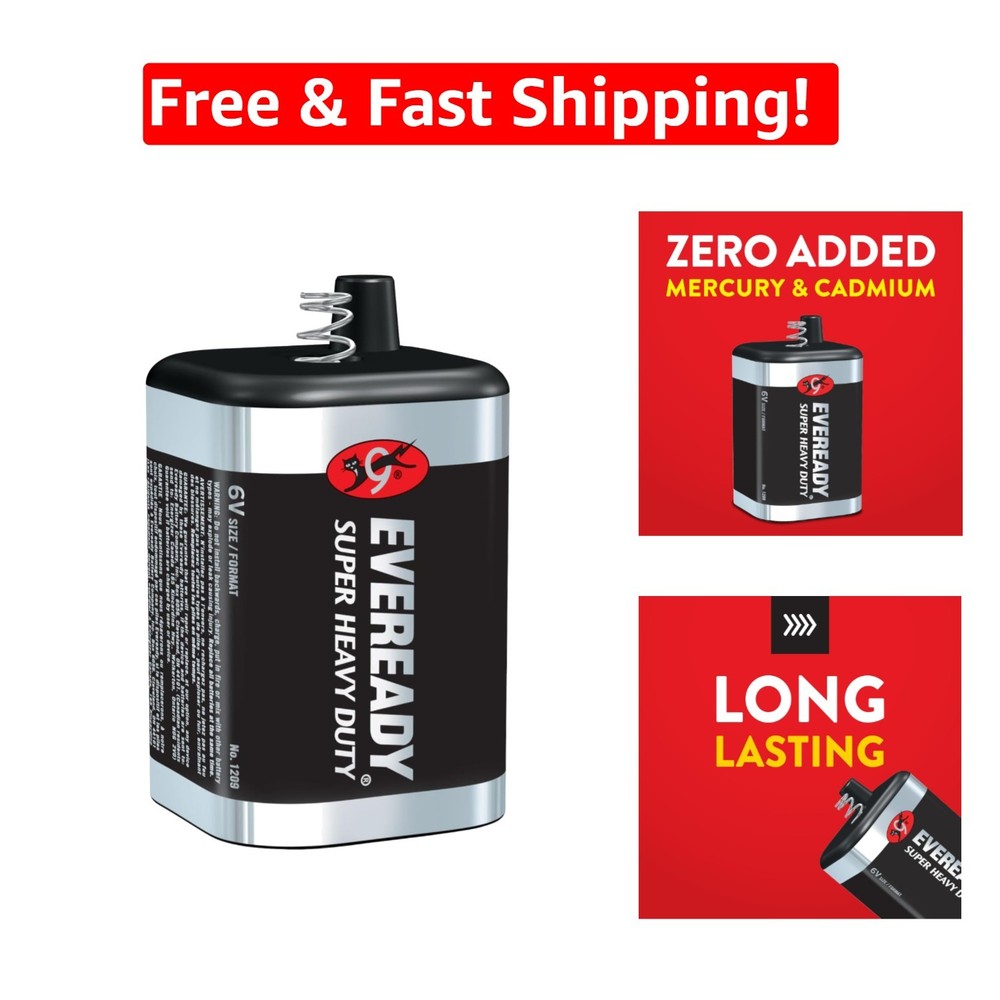 Dependable Super Heavy Duty 6 Volt Battery – Ideal for Everyday Low Drain Needs