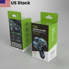 Bluetooth FM Transmitter Car Adapter Hands Free Radio USB Charger AUX Audio