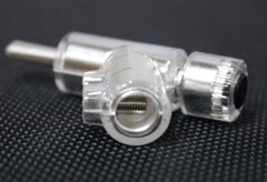 2 pk (1 pair) Silver Plated Locking Speaker Cable Banana Plugs RoHS Compliant