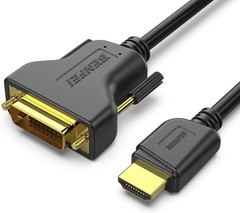 Universal HDMI to DVI-D Adapter Cable – 6FT Bi-Directional, Full HD Support