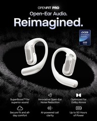 OpenFit Pro Open-Ear True Wireless Earbuds with Open-Ear Noise Reduction, Opt…