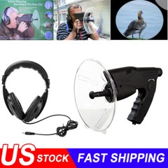 Parabolic Sonic Listening Device Microphone Amplifier Spy Bionic Ear Sound 100m