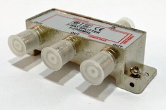 3-Way Coaxial CABLE SPLITTER Digital HDTV Satellite CATV 1:3 Power Pass 2.3GHz