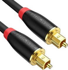 3.3ft Fiber Optic Optical Cable with Gold-Plated Connectors for Soundbar