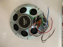 Set of (4) NOS Lowell 805 8″ Dual-Cone Speakers: 8Ω, 12 W 25V/70V Transformer