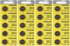 20 Toshiba CR1616 1616 Lithium Coin Cell Batteries