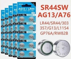 10-50Pcs AG13 LR44 A76 357 357A LR1154 SR1154 SR44 1.5V Button Battery Coin Cell
