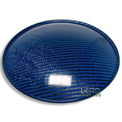 7.87″ (200mm) Blue Carbon Fiber Speaker Subwoofer Dust Cap
