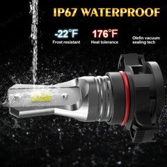 For GMC Yukon 2007-2014 6000K White LED Headlight Hi/Lo Beam Fog Light Bulbs P4C