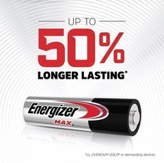Energizer Max E91-VP AA Batteries 100 Pack – Bulk New Exp.12/2030