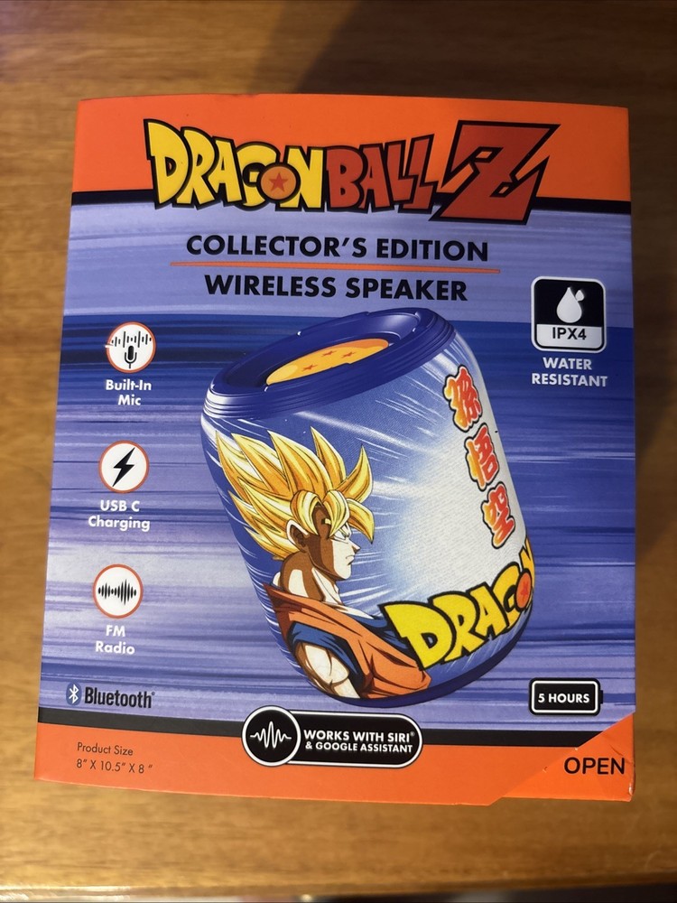 Dragon Ball Z Goku And Vegeta wireless speaker with built in mic, and radio New!