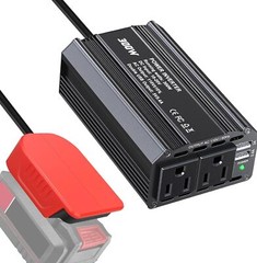 300W Power Inverter for Bauer DC 20V to AC 120V Portable Power Station Generator