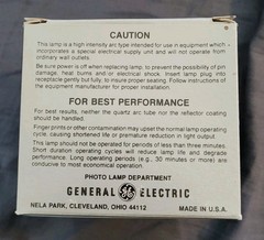 GE Gemini 300 EZG 300 W 35 V High Intensity Arc Projection Lamp Open Box, Unused