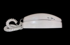 AT&T Trimline Corded Telephone White Lighted Keypad Redial Memory Wall NIB