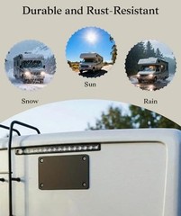 Black Metal Mounting Plate for Magnetic Wireless Backup Camera, Iron Bracket