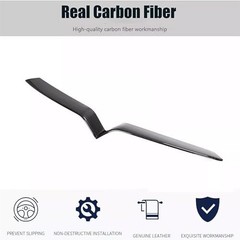 Front Grille Insert Trim Compatible With Tesla Model X 2020 2019 Carbon Fiber