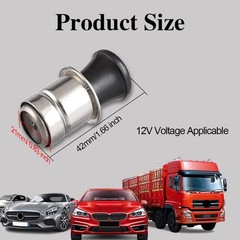 12V Metal Plastic Construction Lighter Plug, Auto Replacement Accessories Pop-Ou