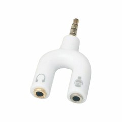 (2-Pack) 3.5mm Stereo Audio Male to 2 Female Headphone Splitter Cable Adapter