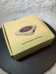 Wall Mountable Bluetooth CD Player, White w/Remote Control, Portable