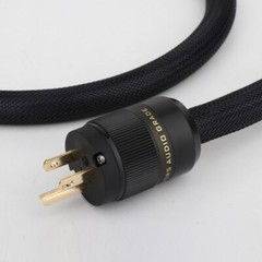 Audiophile Silver Plated HIFI Audio US AC Power Cable Pure Copper Power Cord