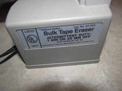 Realistic Radio Shack Bulk Tape Eraser 44-232 Cassette VHS Demagnetizer
