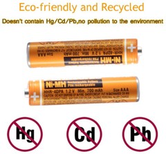 4/6/8 For Panasonic Cordless Phones Rechargeable Batteries 1.2V AAA Ni-MH 700mAh