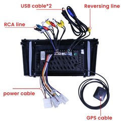 For Toyota Camry 2007-2011 Android 15 Apple CarPlay Car Stereo Radio GPS +Camera
