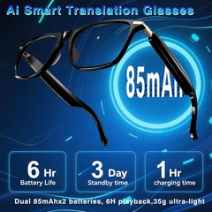 Gafas Bluetooth Inteligentes Traducción De Voz Ai con ChatGPT 164+ Idiomas 2026
