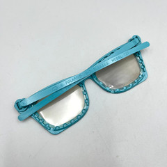 Polaroid 3-D Glasses Model 727 Vintage 1950s 3D Movie Viewer Blue Horn Rim Frame